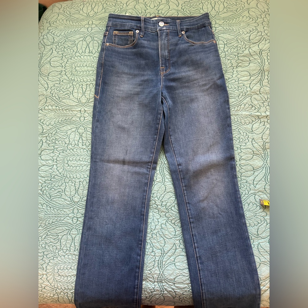Good American Icon Dark Blue Denim Jeans NWOT